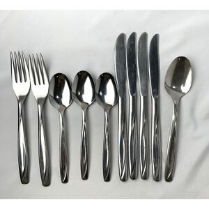 International Silver Stainless Flatware "Casual" Lot of 10 Pieces USA made